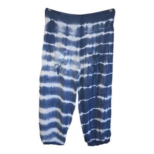 Ingear Navy and White Tie-Dye Track Joggers